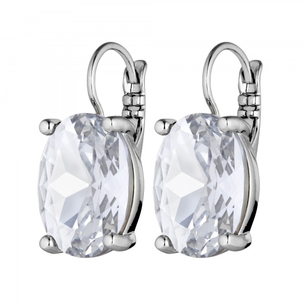 Dyrberg Kern Chantal Silver Earrings - Crystal